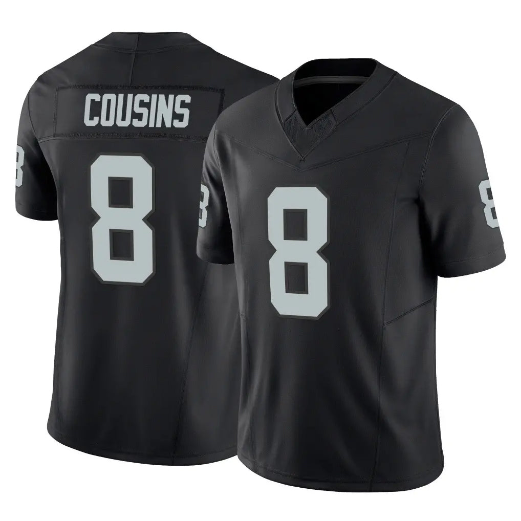 Kdoa LV.Raiders #8 Kirk Cousins Player Black Limited Vapor F.U.S.E. Home Game Stitched Jerseys