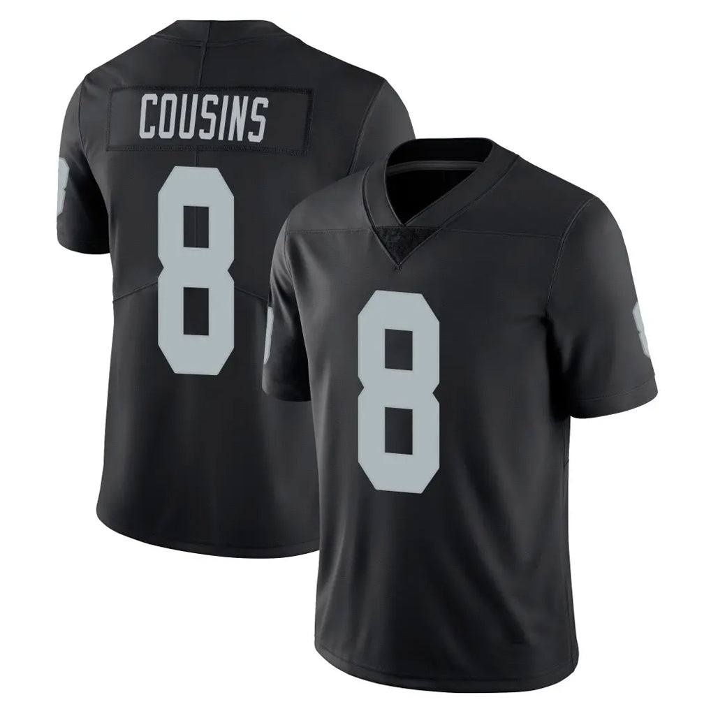 Kdoa LV.Raiders #8 Kirk Cousins Player Black Limited Vapor Untouchable Home Game Stitched Jerseys
