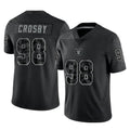 Kdoa LV.Raiders #98 Maxx Crosby Player Black Reflective Limited Game Stitched Jerseys