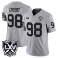 Kdoa LV.Raiders #98 Maxx Crosby Player Gray 2026 Vapor Limited Home Game Stitched Jerseys