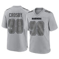 Kdoa LV.Raiders #98 Maxx Crosby Player Gray Atmosphere Fashion Limited Game Stitched Jerseys