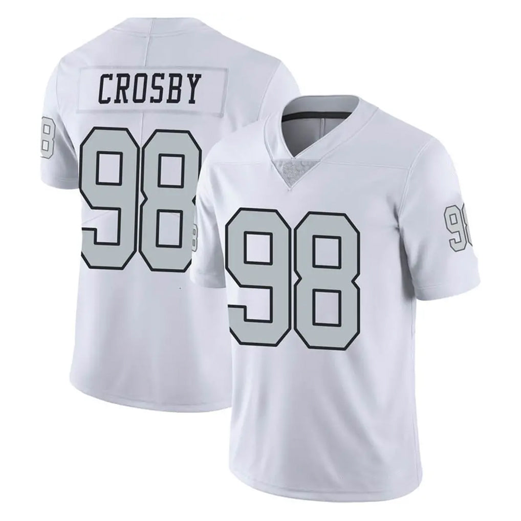 Kdoa LV.Raiders #98 Maxx Crosby Player White Limited Color Rush Home Game Stitched Jerseys