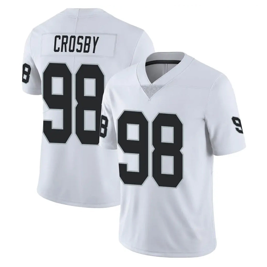 Kdoa LV.Raiders #98 Maxx Crosby Player White Limited Vapor Untouchable Home Game Stitched Jerseys