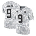 Kdoa LV.Raiders #9 Jalen Nailor Player Arctic Camo Salute To Service Limited Game Stitched Jerseys