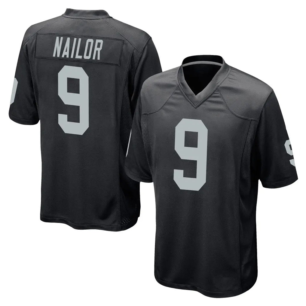 Kdoa LV.Raiders #9 Jalen Nailor Player Black Home Game Stitched Jerseys