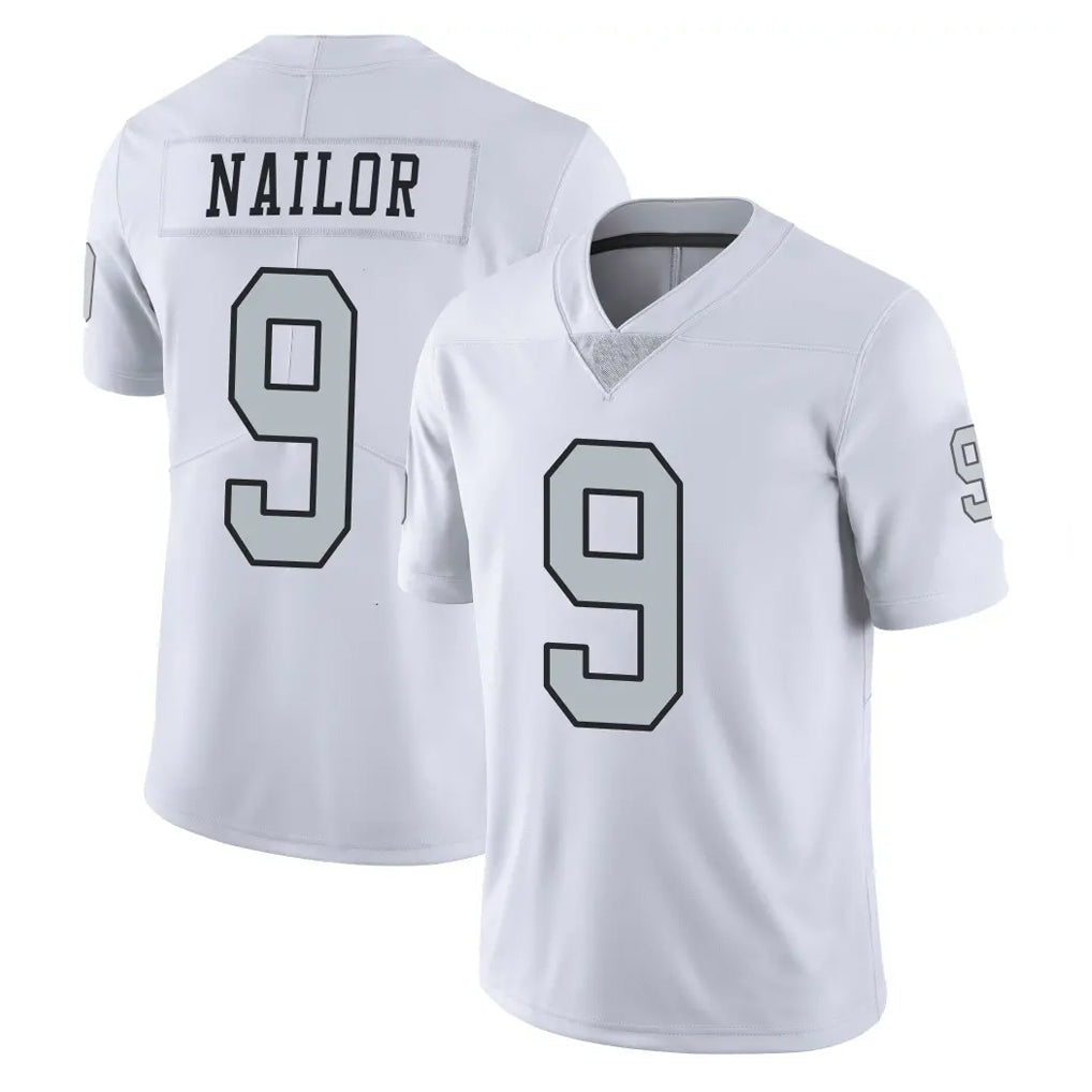 Kdoa LV.Raiders #9 Jalen Nailor Player White Limited Color Rush Home Game Stitched Jerseys