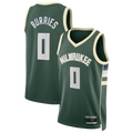 Kdoa M.Bucks #0 Brayden Burries Hunter Green Swingman Jerseys - Icon Edition
