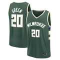 Kdoa M.Bucks #20 A.J. Green Hunter Green Fast Break Replica Player Jerseys - Icon Edition