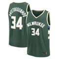 Kdoa M.Bucks #34 Giannis Antetokounmpo Hunter Green Fast Break Replica Player Jerseys - Icon Edition
