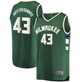 Kdoa M.Bucks #43 Thanasis Antetokounmpo Hunter Green Fast Break Replica Player Jerseys - Icon Edition