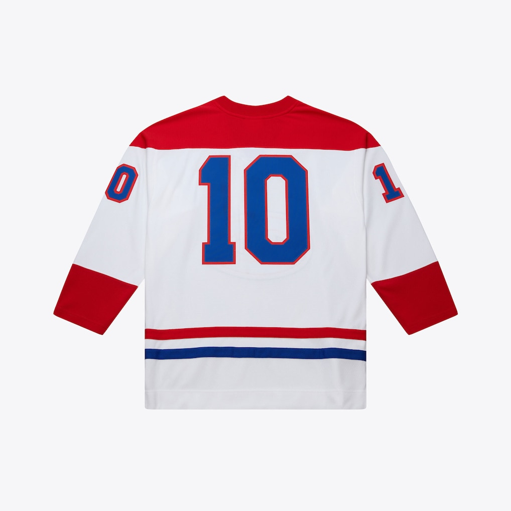 Kdoa M.Canadiens #10 Guy Lafleur Mitchell & Ness White 1971 Power Play Jerseys