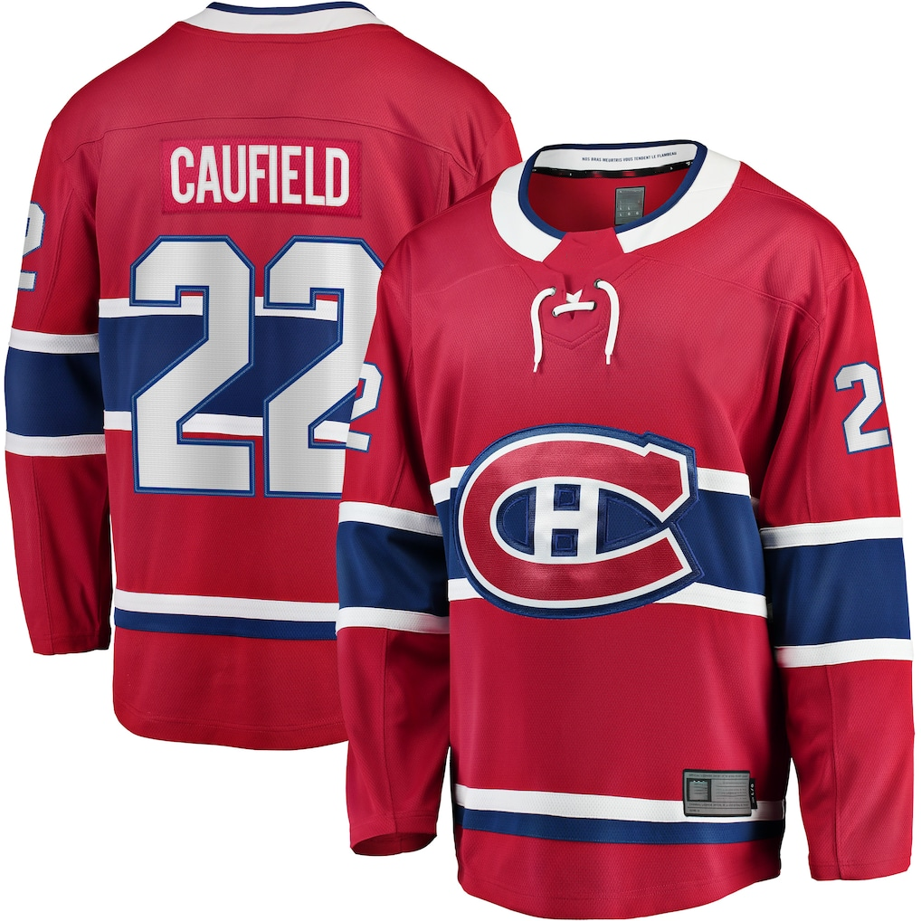 Kdoa M.Canadiens #22 Cole Caufield Red Home Breakaway Replica Jerseys