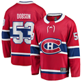 Kdoa M.Canadiens #53 Noah Dobson Red Home Breakaway Jerseys