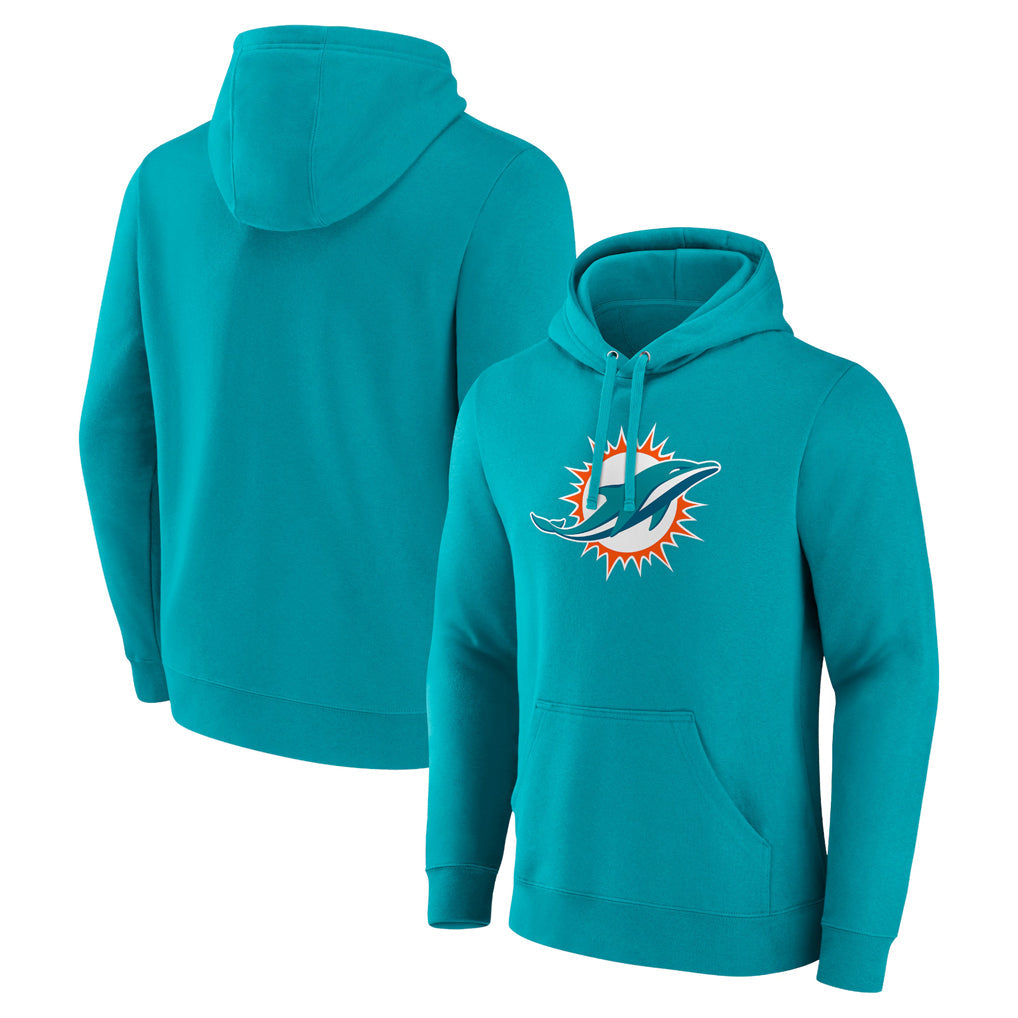 Kdoa M.Dolphins Aqua LOGO Pullover Hoodies Limited Blank Player Stitched Jerseys