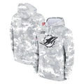 Kdoa M.Dolphins Arctic Camo Salute to Service Hoodies Limited Game Blank Player Stitched Jerseys