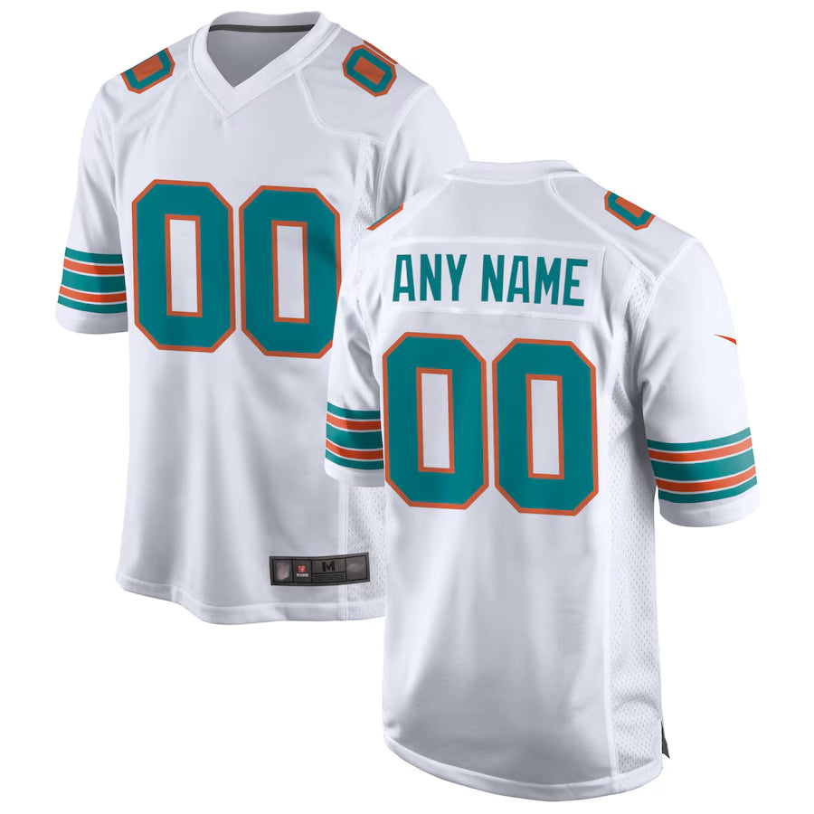 Kdoa Custom M.Dolphins Game Secondary Alternate Stitched Jerseys
