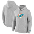 Kdoa M.Dolphins Gray LOGO Pullover Hoodies Limited Blank Player Stitched Jerseys