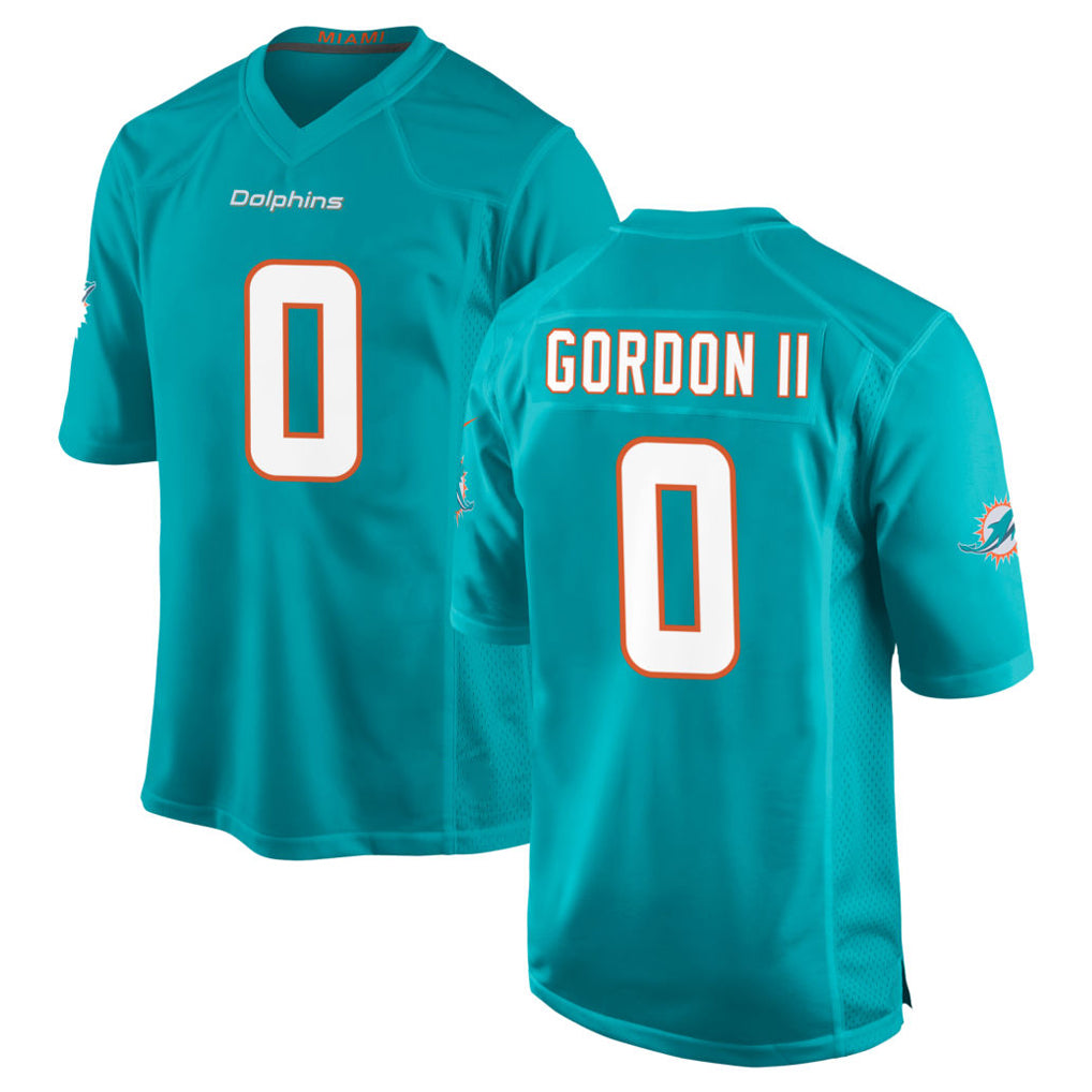 Kdoa M.Dolphins #0 Ollie Gordon II Player Aqua Home Game Stitched Jerseys