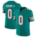 Kdoa M.Dolphins #0 Ollie Gordon II Player Aqua Limited Alternate Vapor Untouchable Home Game Stitched Jerseys