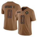 Kdoa M.Dolphins #0 Ollie Gordon II Player Brown Salute To Service Limited Stitched Jerseys