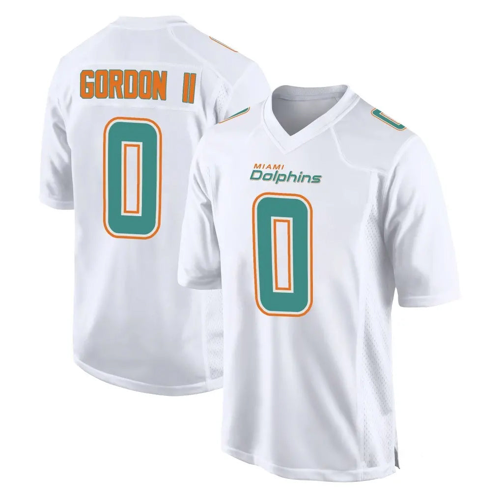 Kdoa M.Dolphins #0 Ollie Gordon II Player White Fashion Home Game Stitched Jerseys