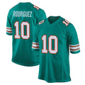 Kdoa M.Dolphins #10 Jacob Rodriguez Player Aqua Alternate Home Game Stitched Jerseys