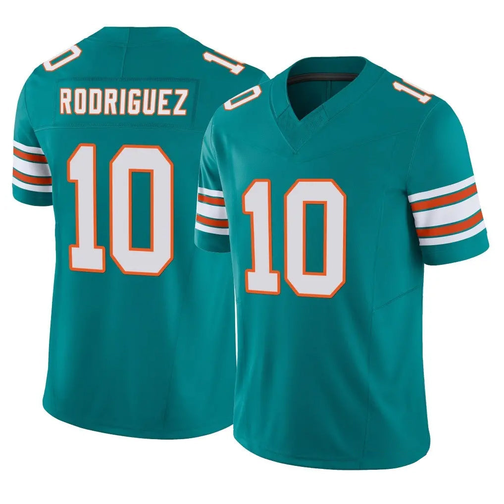 Kdoa M.Dolphins #10 Jacob Rodriguez Player Aqua Limited Alternate Vapor F.U.S.E. Home Game Stitched Jerseys