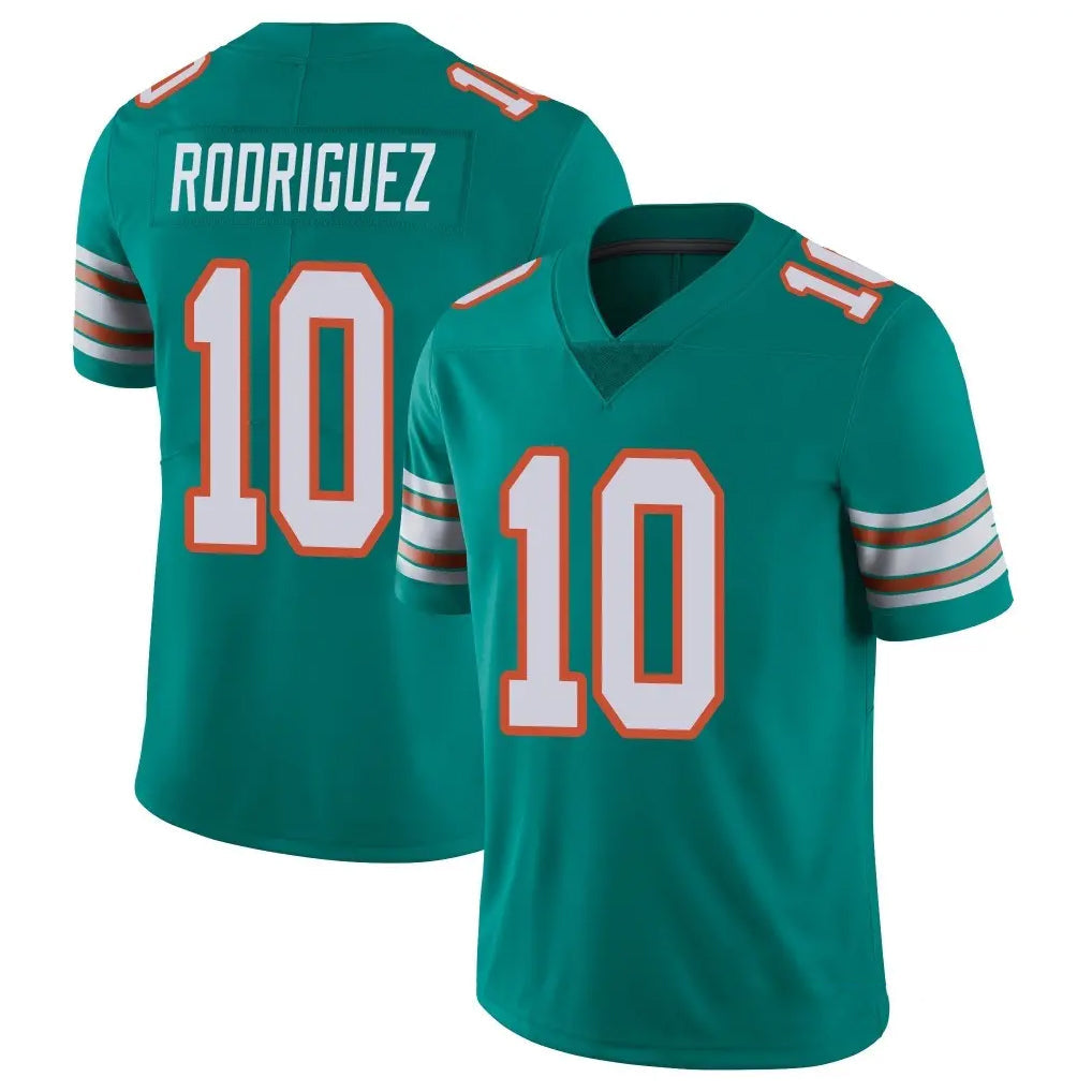 Kdoa M.Dolphins #10 Jacob Rodriguez Player Aqua Limited Alternate Vapor Untouchable Home Game Stitched Jerseys