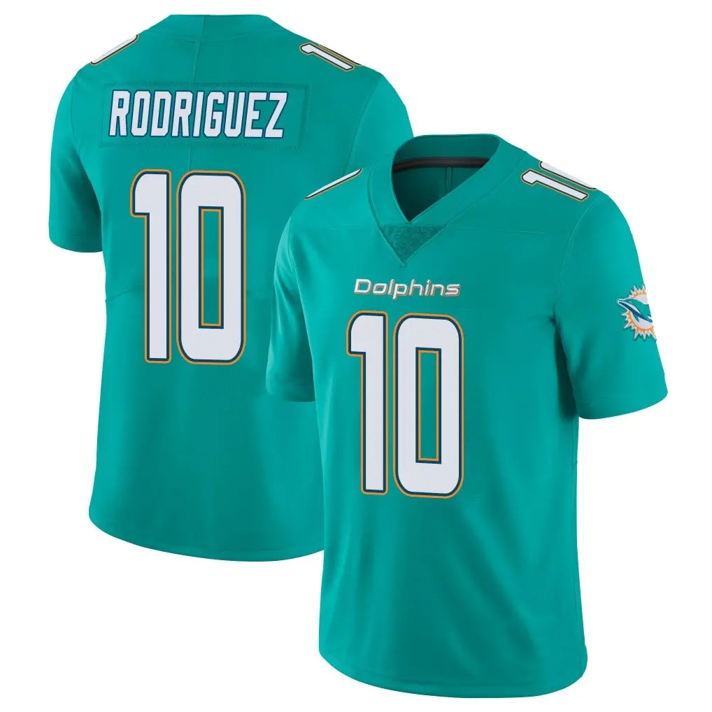 Kdoa M.Dolphins #10 Jacob Rodriguez Player Aqua Limited Vapor Untouchable Home Game Stitched Jerseys