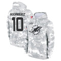 Kdoa M.Dolphins #10 Jacob Rodriguez Player Arctic Camo Salute to Service Hoodies Limited Game Stitched Jerseys