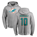 Kdoa M.Dolphins #10 Jacob Rodriguez Player Gray LOGO Pullover Hoodies Limited Stitched Jerseys