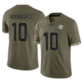 Kdoa M.Dolphins #10 Jacob Rodriguez Player Olive Salute To Service Limited Stitched Jerseys