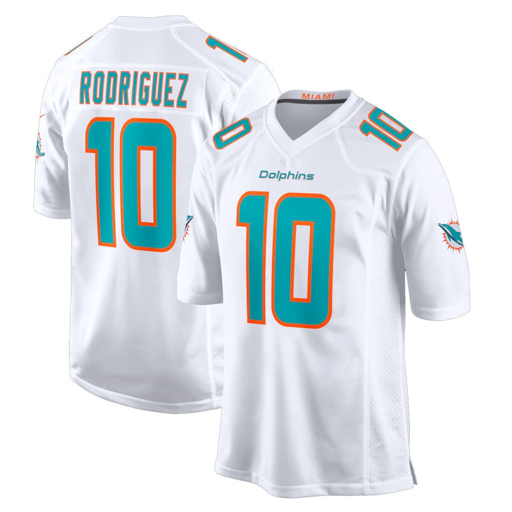Kdoa M.Dolphins #10 Jacob Rodriguez Player White Limited Home Game Stitched Jerseys