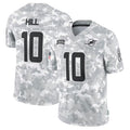 Kdoa M.Dolphins #10 Tyreek Hill Player Arctic Camo Salute to Service Limited Stitched Jerseys