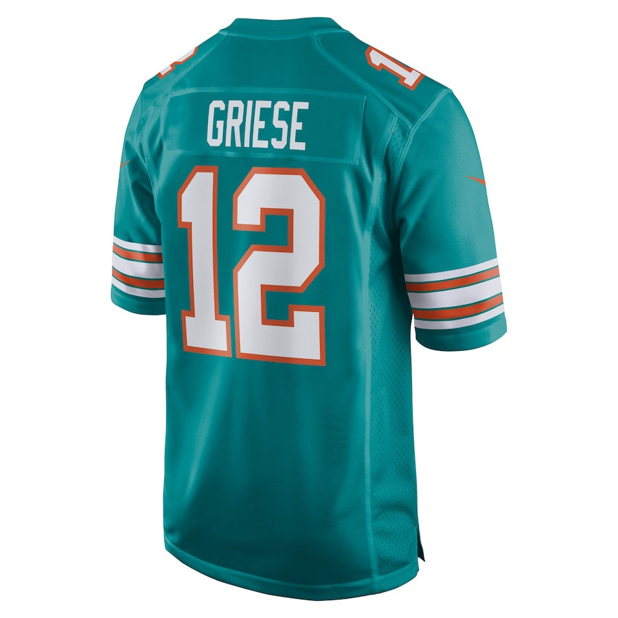 Kdoa M.Dolphins #12 Bob Griese Player Aqua Home Game Stitched Jerseys
