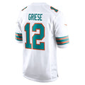 Kdoa M.Dolphins #12 Bob Griese Player White Home Game Stitched Jerseys