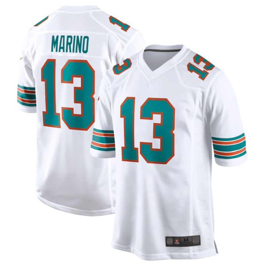 Kdoa M.Dolphins #13 Dan Marino White Retired Player Jersey American Stitched Jerseys