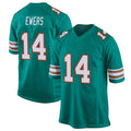 Kdoa M.Dolphins #14 Quinn Ewers Player Aqua Game Stitched Jerseys