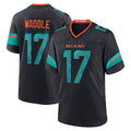 Kdoa M.Dolphins #17 Jaylen Waddle Player Blue Rivalries Collection Game Stitched Jerseys