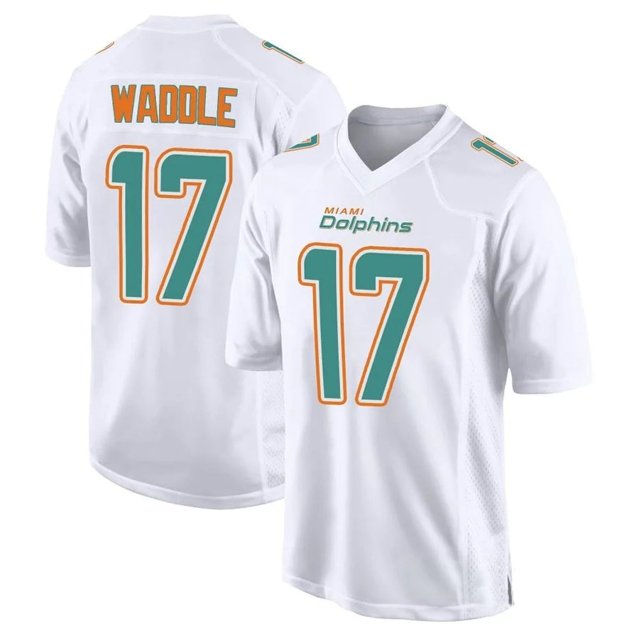 Kdoa M.Dolphins #17 Jaylen Waddle Player White Fashion Game Stitched Jerseys