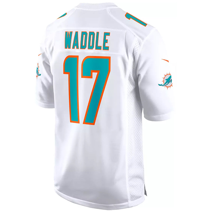 Kdoa M.Dolphins #17 Jaylen Waddle Player White Home Game Stitched Jerseys