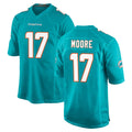 Kdoa M.Dolphins #17 Trey Moore Player Aqua Home Game Stitched Jerseys