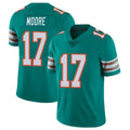 Kdoa M.Dolphins #17 Trey Moore Player Aqua Limited Alternate Vapor Untouchable Home Game Stitched Jerseys