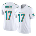 Kdoa M.Dolphins #17 Trey Moore Player White Limited Vapor F.U.S.E. Home Game Stitched Jerseys