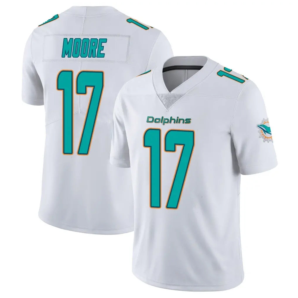 Kdoa M.Dolphins #17 Trey Moore Player White Limited Vapor Untouchable Home Game Stitched Jerseys