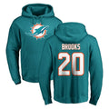 Kdoa M.Dolphins #20 Jordyn Brooks Player Aqua LOGO Pullover Hoodies Limited Stitched Jerseys