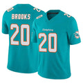 Kdoa M.Dolphins #20 Jordyn Brooks Player Aqua Limited Vapor F.U.S.E. Home Game Stitched Jerseys