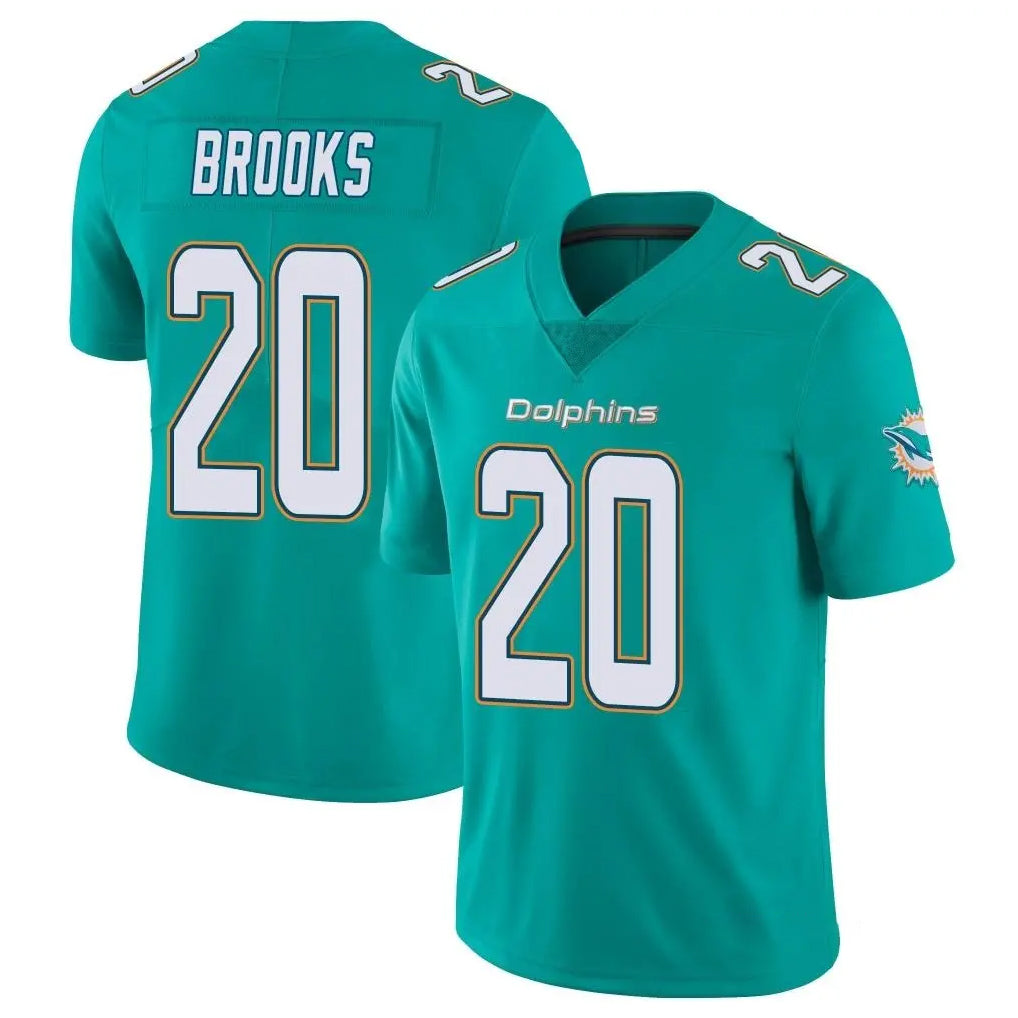 Kdoa M.Dolphins #20 Jordyn Brooks Player Aqua Limited Vapor Untouchable Home Game Stitched Jerseys