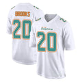 Kdoa M.Dolphins #20 Jordyn Brooks Player White Fashion Home Game Stitched Jerseys