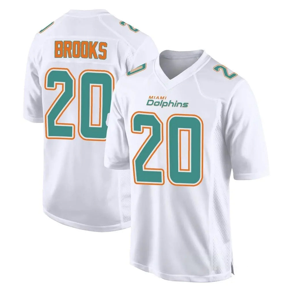 Kdoa M.Dolphins #20 Jordyn Brooks Player White Fashion Home Game Stitched Jerseys